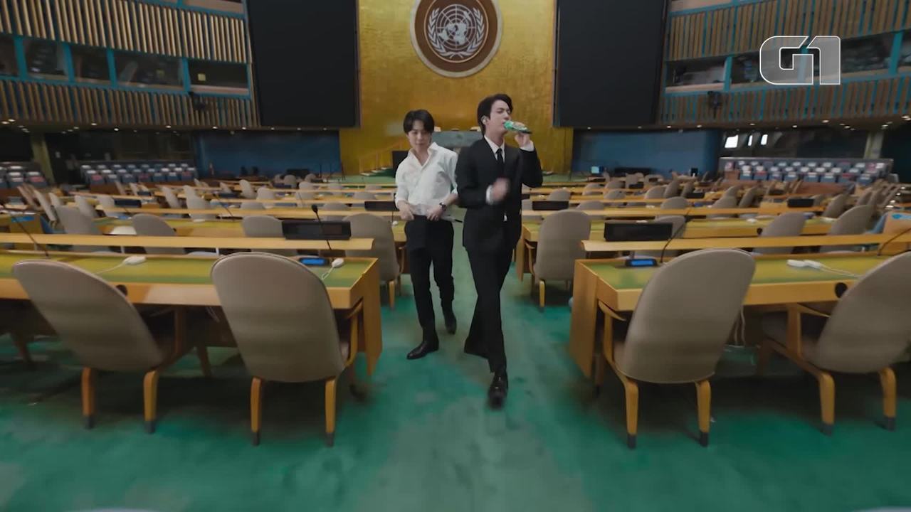 BTS grava clipe de 'Permission to Dance' na Assembleia da ONU BTS grava clipe de 'Permission to Dance' na Assembleia da ONU