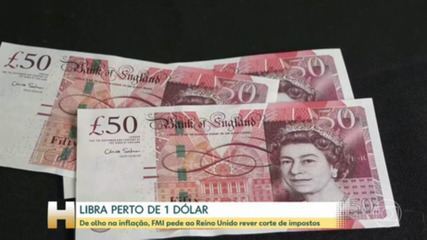 FMI pede para Reino Unido rever pacote que corta impostos FMI pede para Reino Unido rever pacote que corta impostos