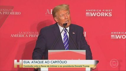 Comissão que investiga ataque ao Capitólio intima Trump a depor; ex-presidente pode recorrer Comissão que investiga ataque ao Capitólio intima Trump a depor; ex-presidente pode recorrer
