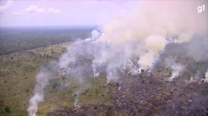 Vídeo mostra queimadas na fronteira dos estados de Rondônia e Amazonas
