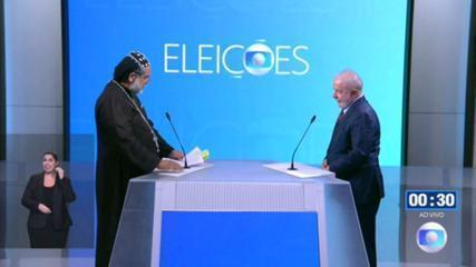 Debate para presidente na Globo: Padre Kelmon (PTB) pergunta para Luiz Inácio Lula da Silva (PT) sobre corrupção