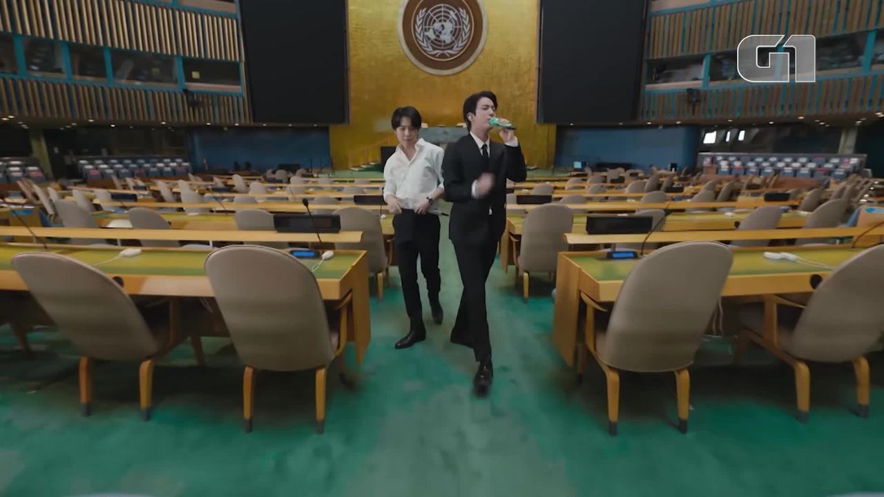 BTS grava clipe de 'Permission to Dance' na Assembleia da ONU