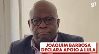 Joaquim Barbosa, ex-presidente do STF, pede voto em Lula no 1º turno; VEJA VÍDEO
