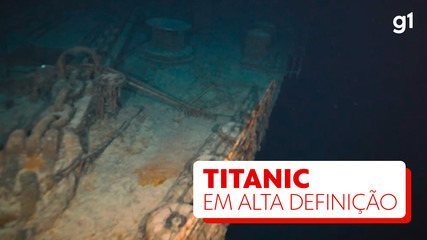 Novo vídeo do Titanic mostra detalhes do navio naufragado em alta definição