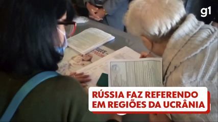 Rússia faz referendos de separação em regiões conquistadas na Ucrânia