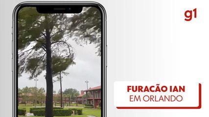 Paraibanos em Orlando registram passagem do Furacão Ian nos EUA