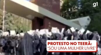 Estudantes de véu protestam em universidade no Irã: 'Sou uma mulher livre'