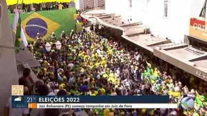 Presidente Bolsonaro inicia campanha à reeleição em Juiz de Fora