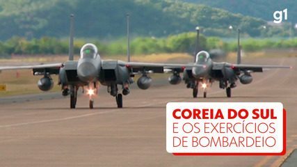 Coreia do Sul prepara aviões de guerra após a Coreia do Norte disparar mísseis