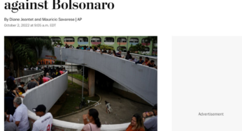 Imprensa internacional cita chance de vitória de Lula em 1° turno e temor à reação de Bolsonaro a eventual derrota | Mundo