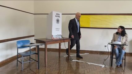 Alexandre de Moraes, presidente do TSE, vota em São Paulo