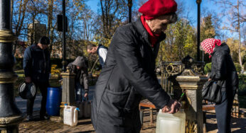 Mísseis russos causam nova desgraça a Kyiv, derrubando água da torneira