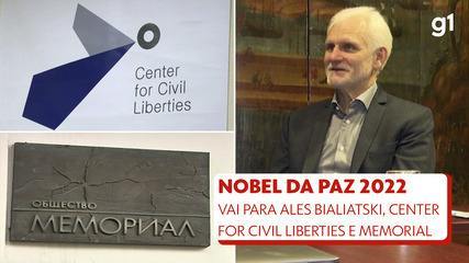 Nobel da Paz 2022 vai para Ales Bialiatski, Memorial e Center for Civil Liberties