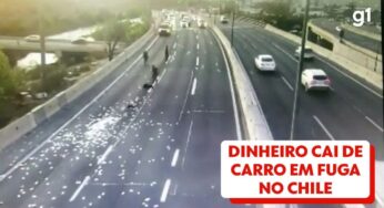 Roubo termina com ‘chuva’ de dinheiro em rodovia no Chile; veja vídeo | Mundo