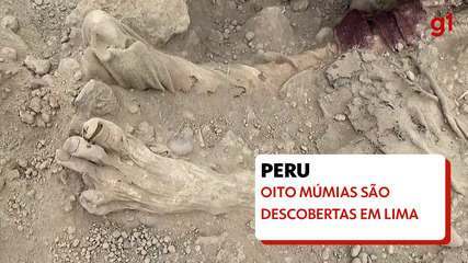 Oito múmias da era colonial são descobertas em Lima, no Peru