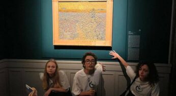 Ativistas lançam sopa de legumes em obra de Van Gogh, no Palazzo Bonaparte, em Roma