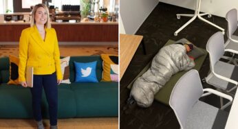 Diretora do Twitter recebe críticas após ser flagrada dormindo na sede da empresa