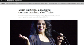 'Magistral', 'gran cantante', 'ícone': imprensa internacional repercute a morte de Gal Costa