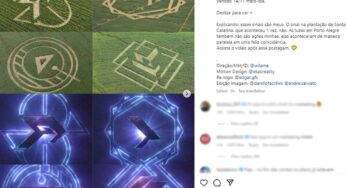 Alok faz ação promocional com imagens 'photoshopadas' de sinais misteriosos em plantações