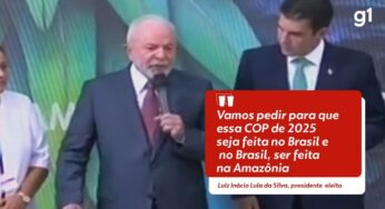 Lula diz que pedirá à ONU para a Amazônia sediar a Conferência do Clima em 2025