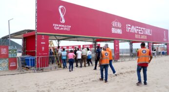 Autoridades fazem última vistoria no Fifa Fan Fest de Copacabana