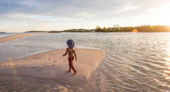 A chave para férias com uma criança? Uma praia sem ondas.