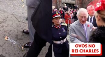 Homem é preso após jogar ovos contra Rei Charles III e rainha Camilla; vídeo mostra ação antes da prisão | Mundo