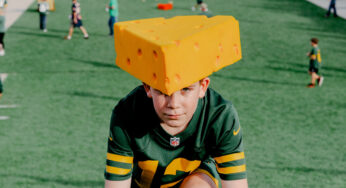 Titletown em Green Bay, onde os fãs do Packer se reúnem