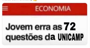 Unicamp 2023 em memes: nível da prova de matemática na 1ª fase rende posts criativos | Educação