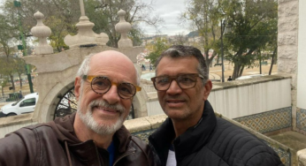 Marcos Caruso se casa com técnico de enfermagem em Portugal