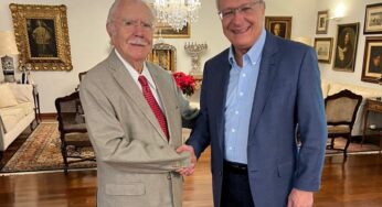 Alckmin visita ex-presidente José Sarney e publica foto: ‘merecedor de homenagens’ | Política