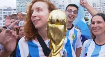 Copacabana vira 'pedacinho' de Buenos Aires após vitória na Copa