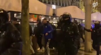Policiais entram em confronto com torcedores em Paris após derrota da França na Copa do Mundo | Copa do Catar