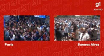 Vídeo mostra comemoração em Buenos Aires após gol da Argentina no 1º tempo
