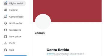 Pela segunda vez em oito meses, PCO tem perfil no Twitter bloqueado