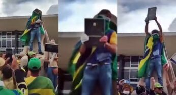 Homem que levou réplica da Constituição durante ataques ao STF é preso no Sul de MG | Sul de Minas