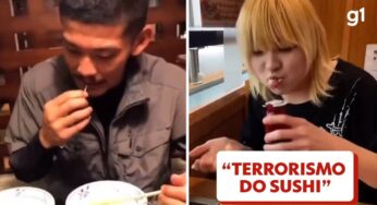 'Terrorismo do sushi': Três detidos no Japão por brincadeiras anti-higiênicas em restaurantes