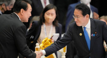 Após o quebra-gelo da Coreia do Sul, seu presidente é recebido em Tóquio