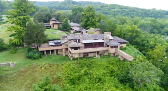 Fazendo uma aula de panificação no Taliesin de Frank Lloyd Wright em Wisconsin