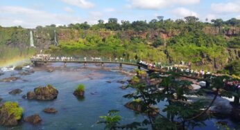 Baixa vazão do Rio Iguaçu impacta paisagem das Cataratas; FOTOS | Oeste e Sudoeste