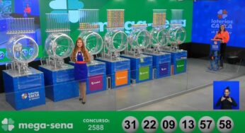 Mega-Sena, concurso 2.588: ninguém acerta as seis dezenas, e prêmio vai a R$ 7 milhões
