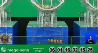 Mega-Sena, concurso 2.589: ninguém acerta as seis dezenas, e prêmio vai a R$ 40 milhões