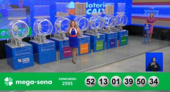 Mega-Sena, concurso 2.595: ninguém acerta as seis dezenas, e prêmio vai a R$ 45 milhões