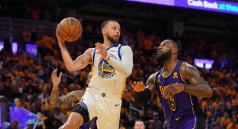 Steph Curry e LeBron James se encontram nos playoffs, talvez pela última vez