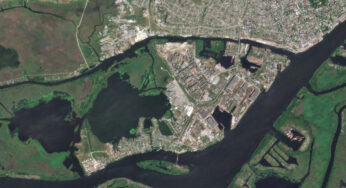 Imagens de satélite mostram escala de inundações do colapso da barragem na Ucrânia