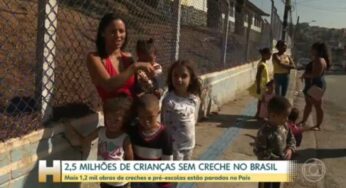 Cerca de 2,5 milhões de crianças estão fora da creche no Brasil, aponta levantamento