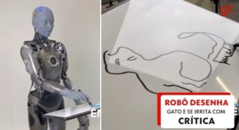 Robô humanoide desenha e se irrita com crítica: 'não entende arte'; veja VÍDEO