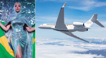 Beyoncé em avião de R$ 363 milhões: conheça modelo do maior jato executivo do mundo usado na viagem da cantora ao Brasil