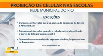 Rio proíbe celulares nas escolas até no recreio; veja exceções