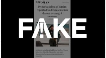 É #FAKE que princesa Salma, da Jordânia, relatou em revista ter derrubado 6 drones iranianos | Fato ou Fake